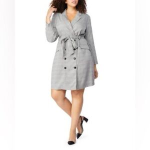Rebel Wilson X Angels Plaid Blazer Dress - Size 16
